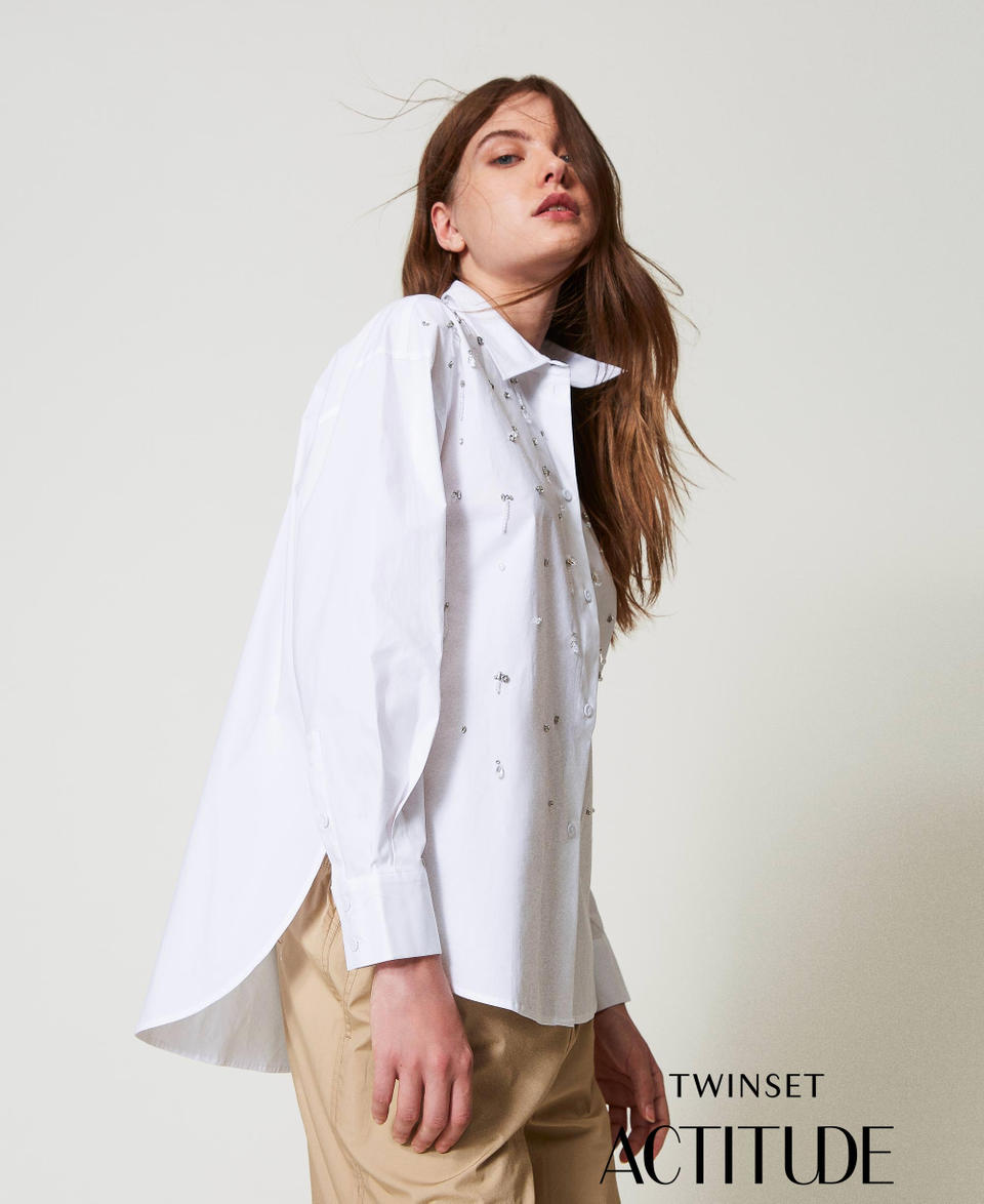 Twin Set Camicia con ricami a mano Qualità