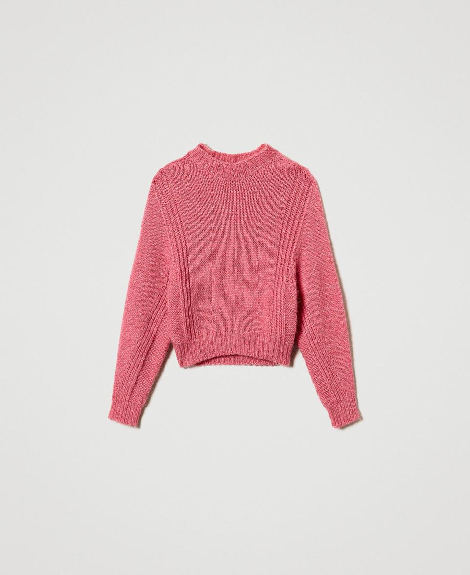 Twin Set Maglia lupetto in misto lana seamless Pezzi Unici