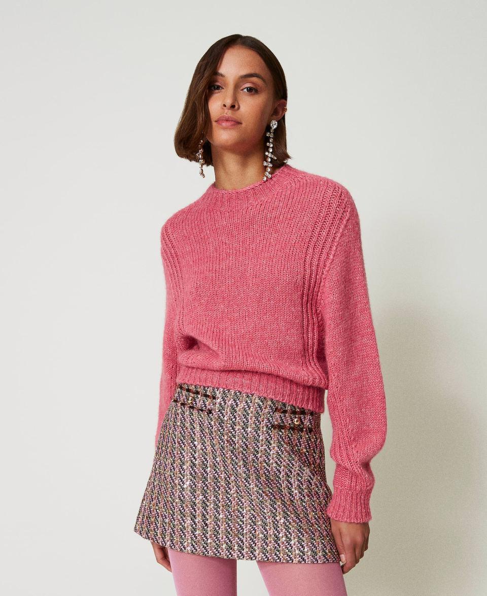 Twin Set Maglia lupetto in misto lana seamless Pezzi Unici