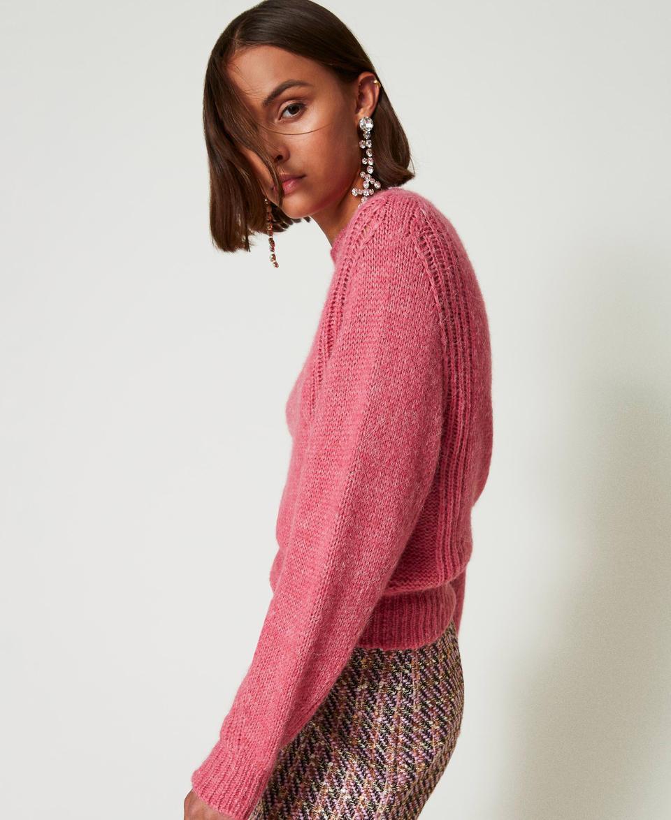 Twin Set Maglia lupetto in misto lana seamless Pezzi Unici
