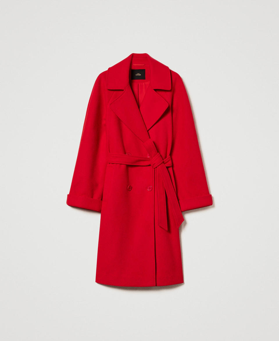 Twin Set Cappotto doppiopetto in panno Affare Del Giorno