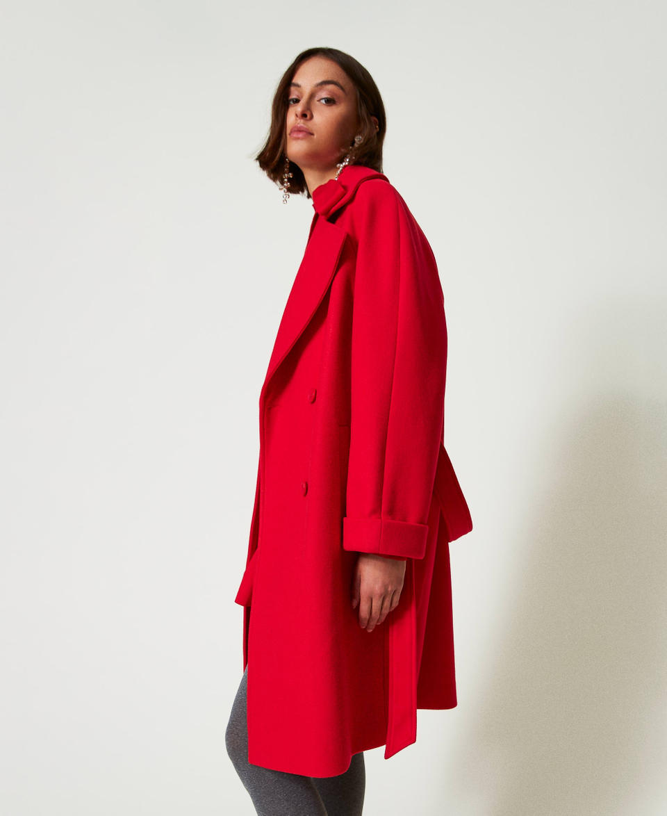 Twin Set Cappotto doppiopetto in panno Affare Del Giorno
