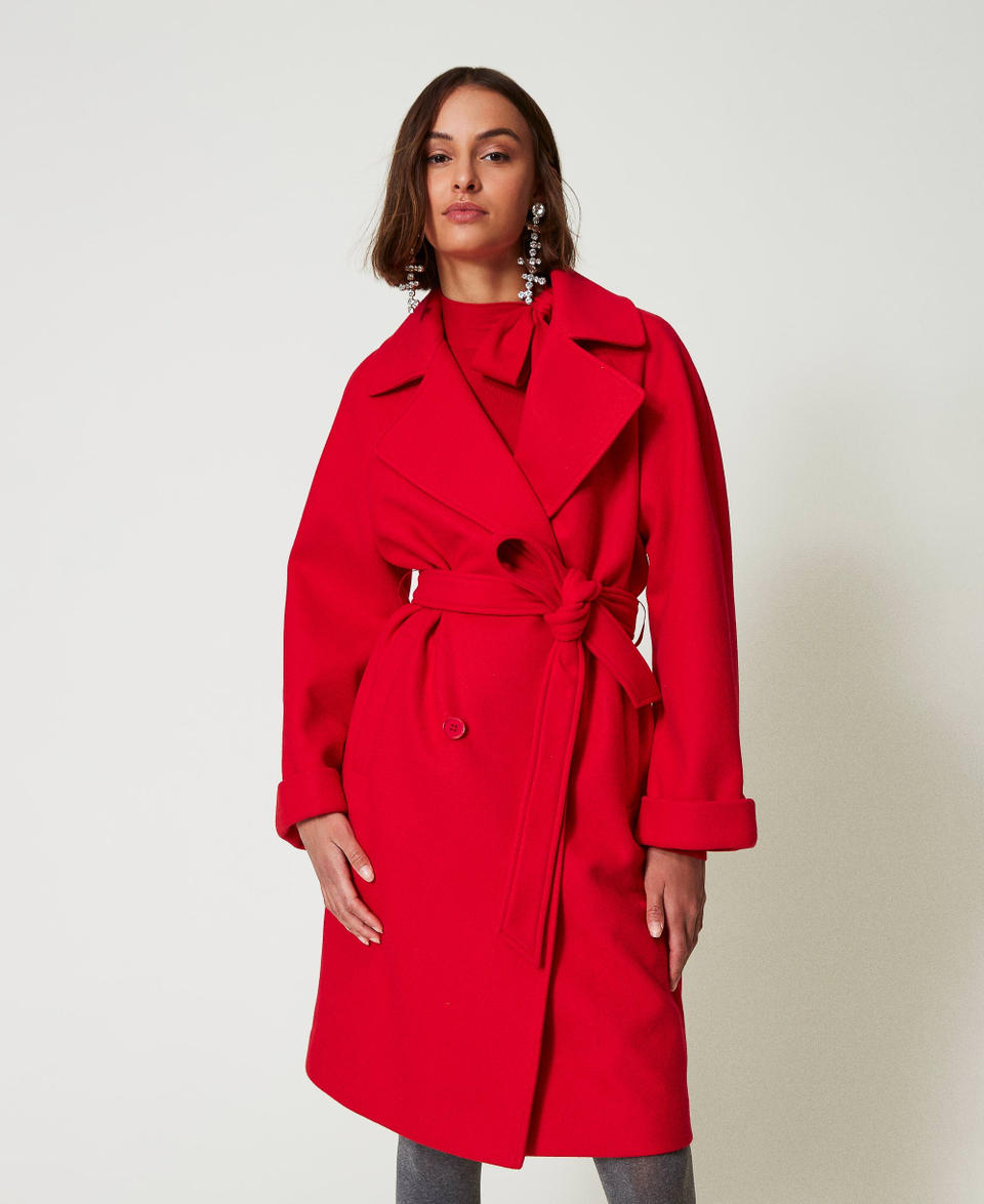 Twin Set Cappotto doppiopetto in panno Affare Del Giorno