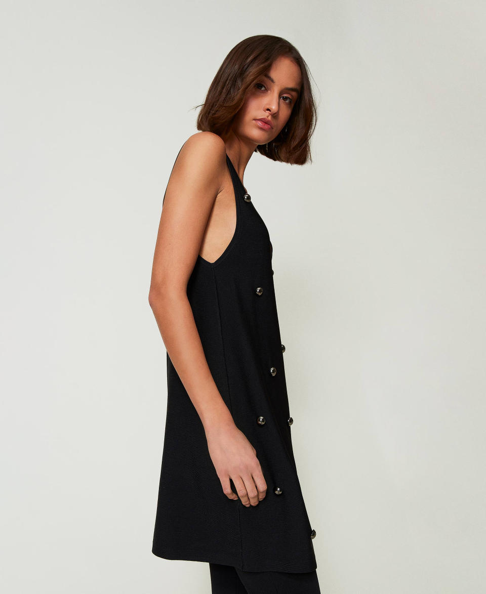 Twin Set Abito corto in maglia con borchie Presa