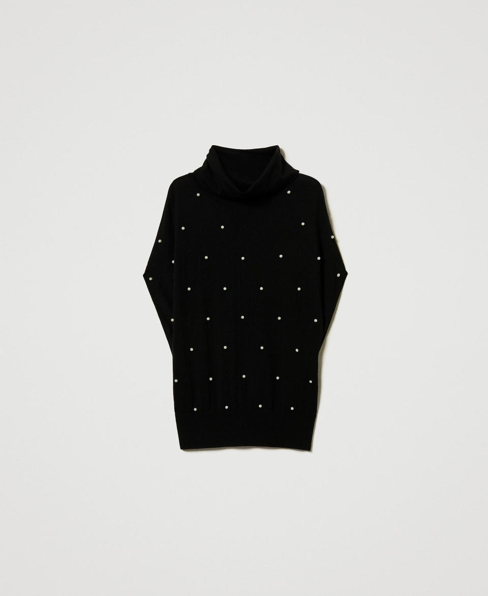 Twin Set Maglia in misto lana con ricamo di perle Discount Store per i nuovi prodotti