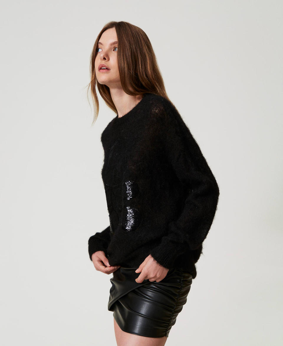 Twin Set Maglia MYFO in lana e mohair Outlet