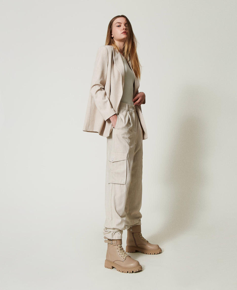 Twin Set Pantaloni cargo MYFO con ricamo Saldi