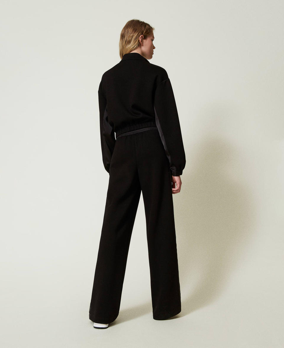 Twin Set Felpa con zip e pantaloni a palazzo Vendita Calda