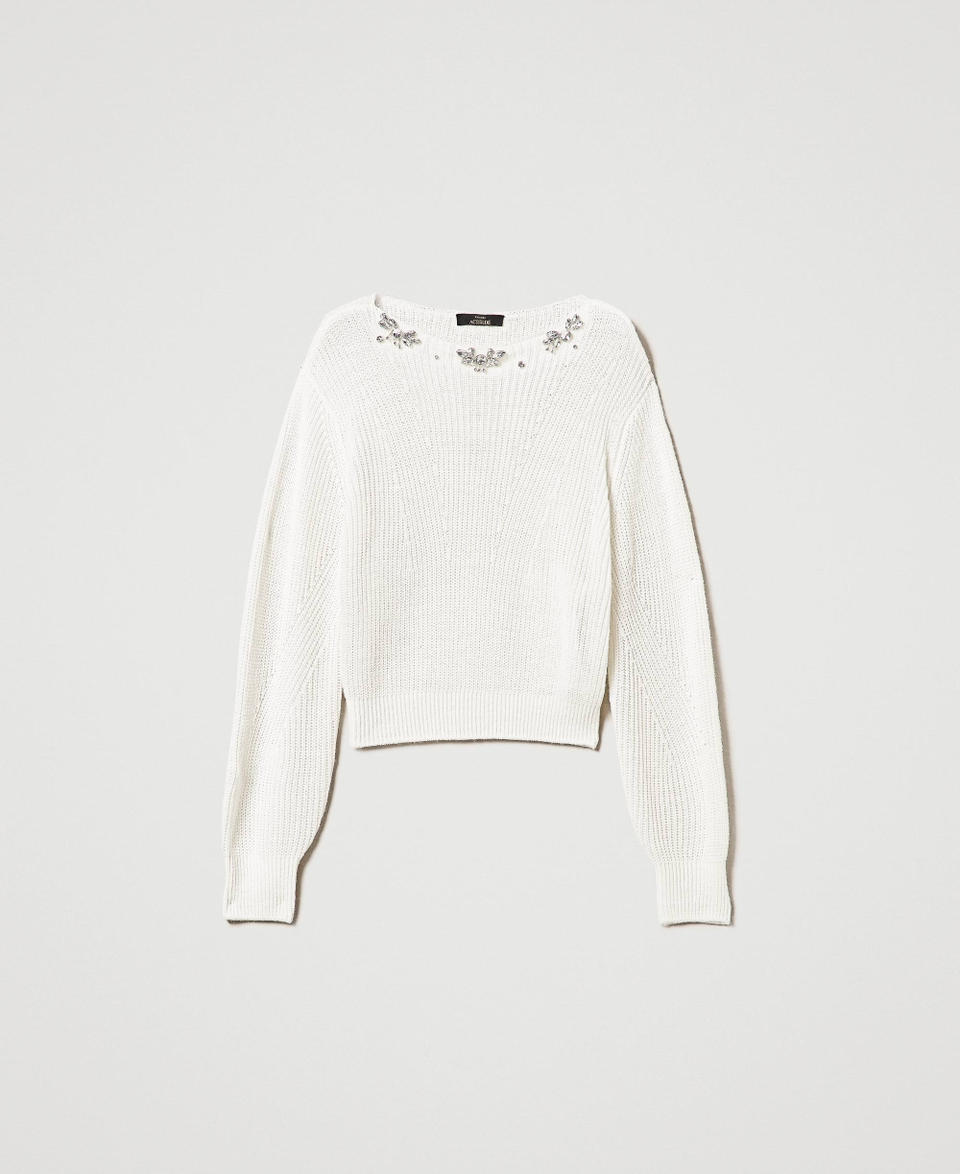 Twin Set Maglia con ricami fatti a mano Black Friday Prezzi