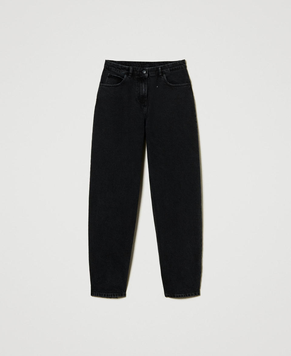 Twin Set Jeans nero carrot fit cinque tasche I Più Venduti