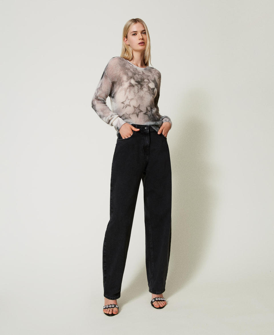Twin Set Jeans nero carrot fit cinque tasche I Più Venduti