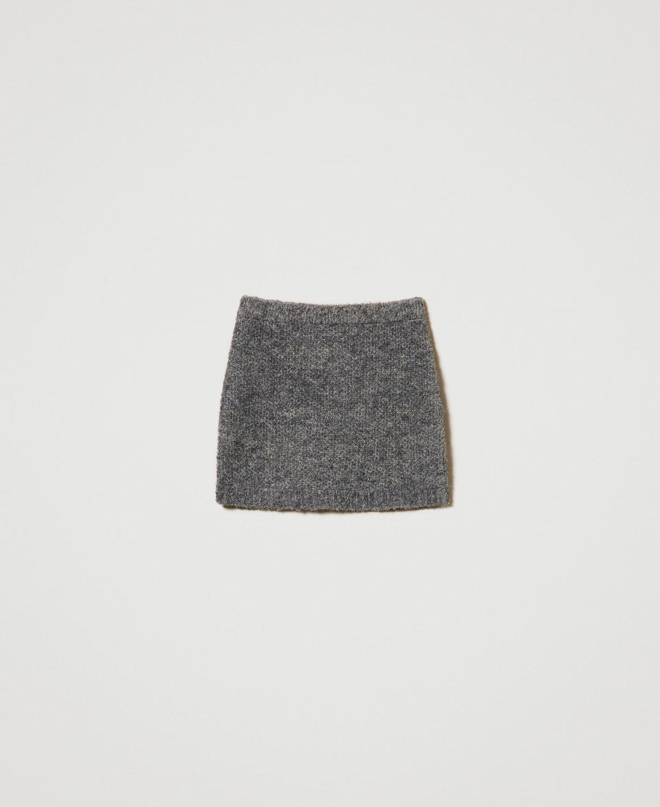 Twin Set Minigonna in maglia bouclé riciclata Nuovo