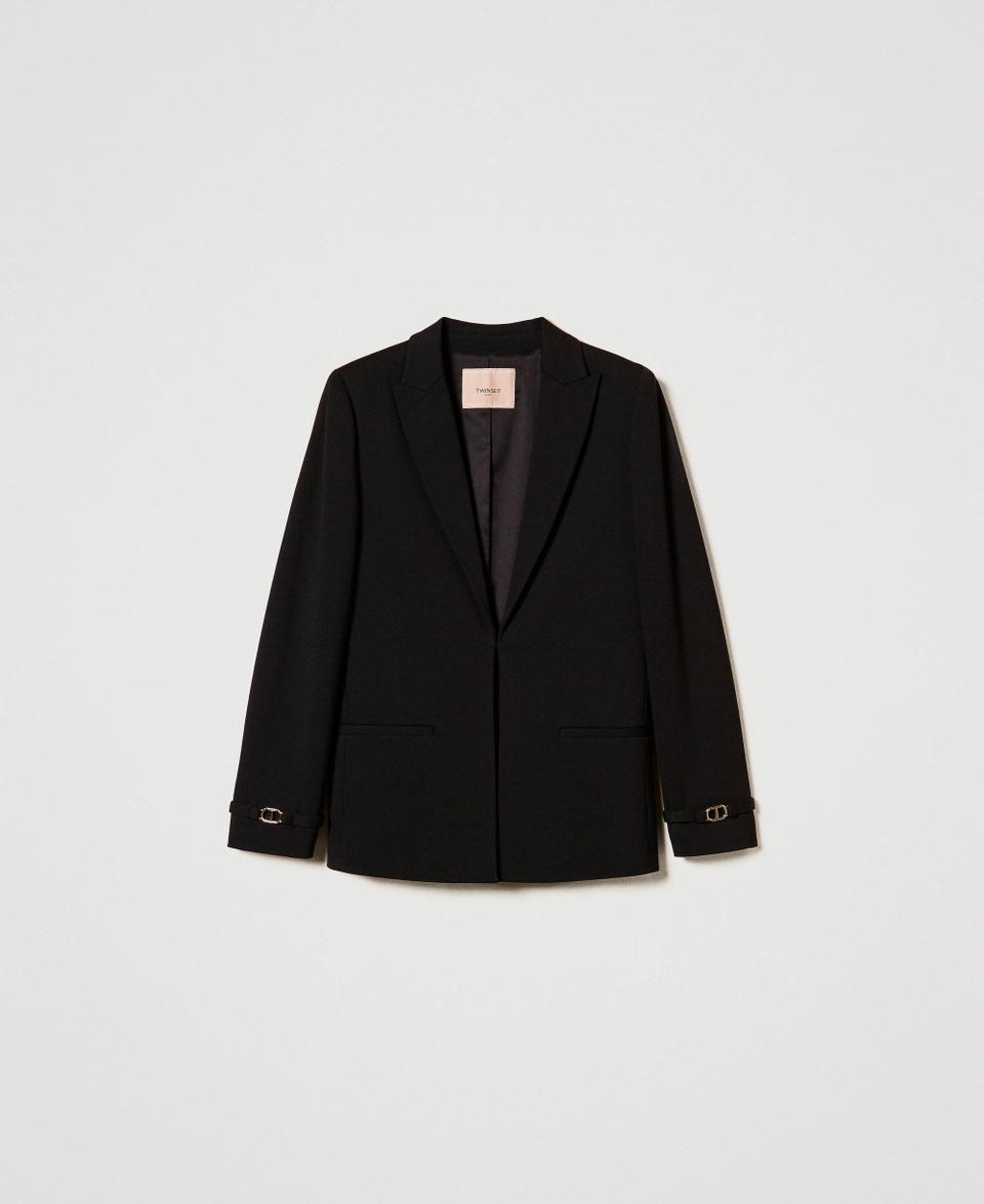 Twin Set Giacca blazer con cinturino Oval T Consegna Veloce