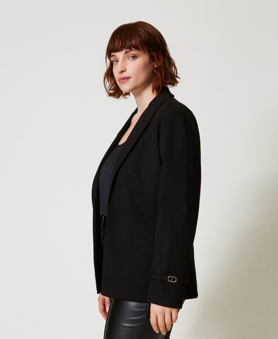 Twin Set Giacca blazer con cinturino Oval T Consegna Veloce