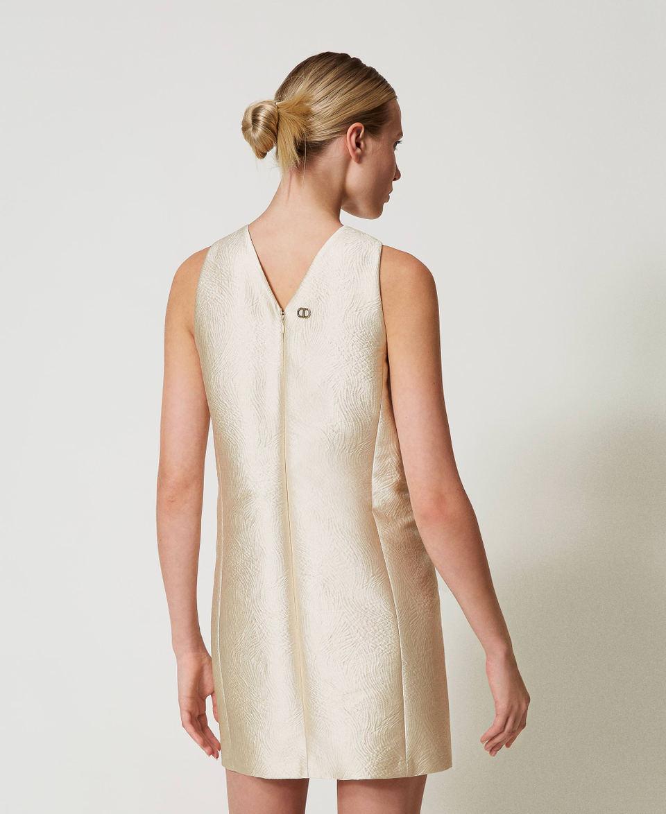 Twin Set Abito halter corto in broccato jacquard Novità