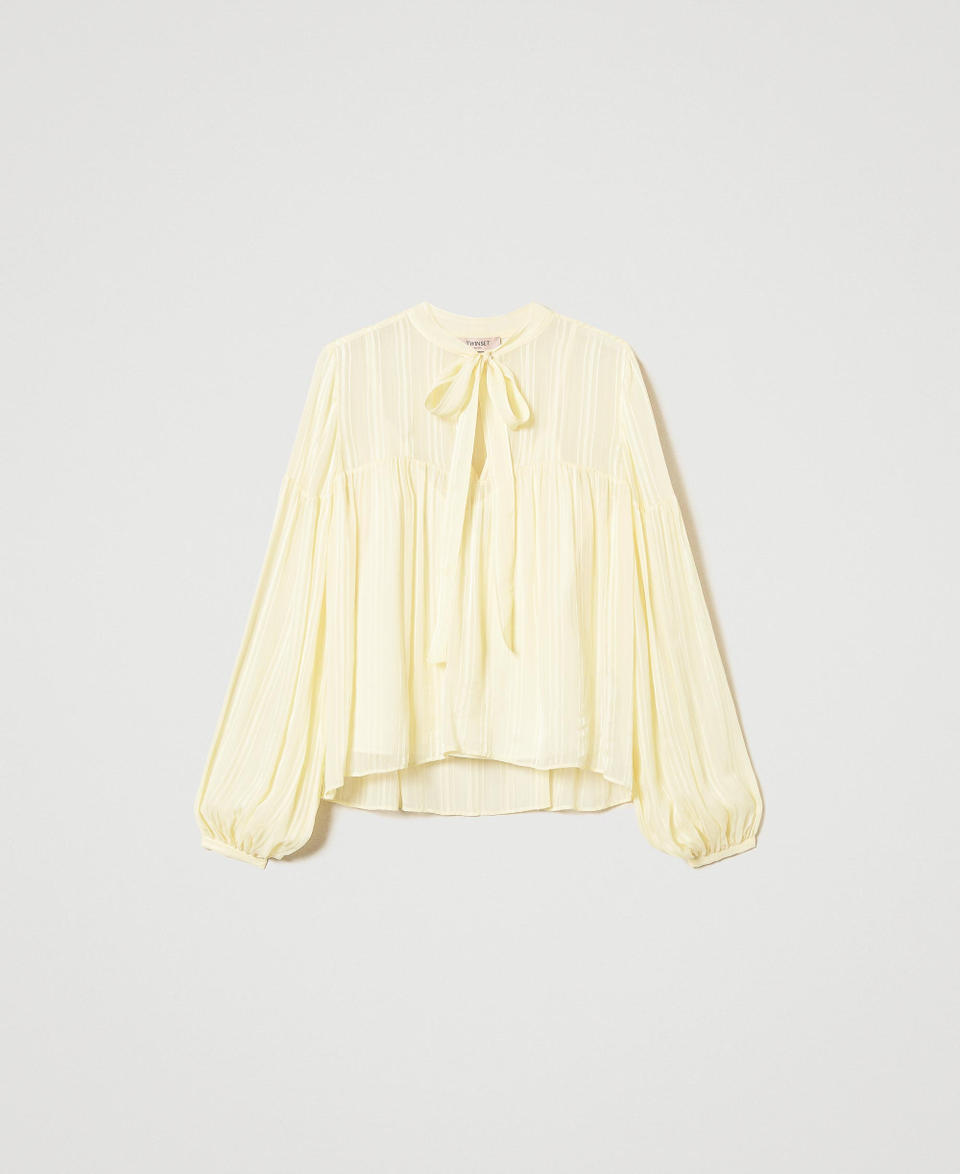 Twin Set Blusa jacquard a righe Presa