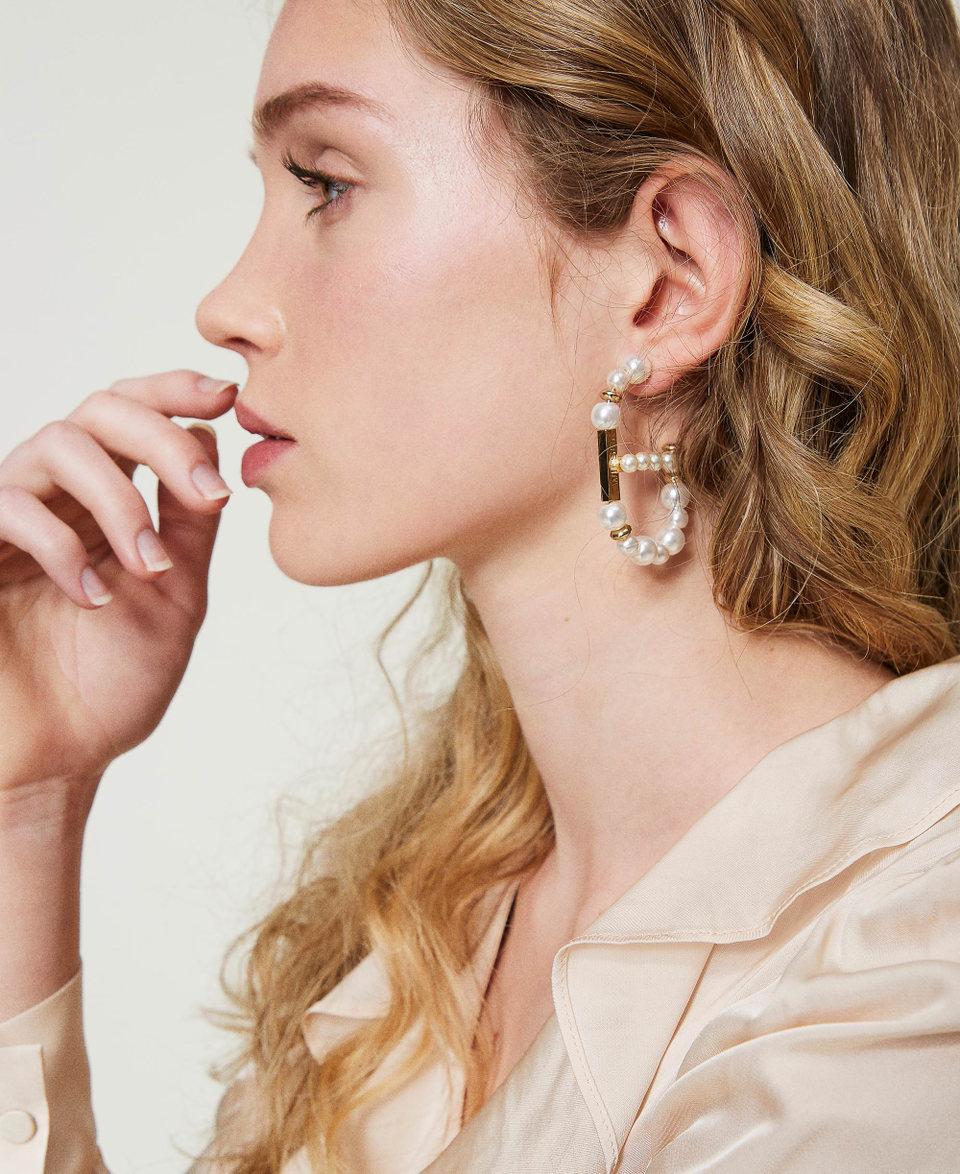 Twin Set Orecchini Oval T con perle Online