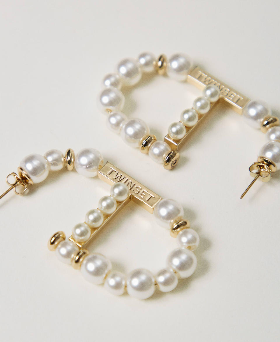 Twin Set Orecchini Oval T con perle Online