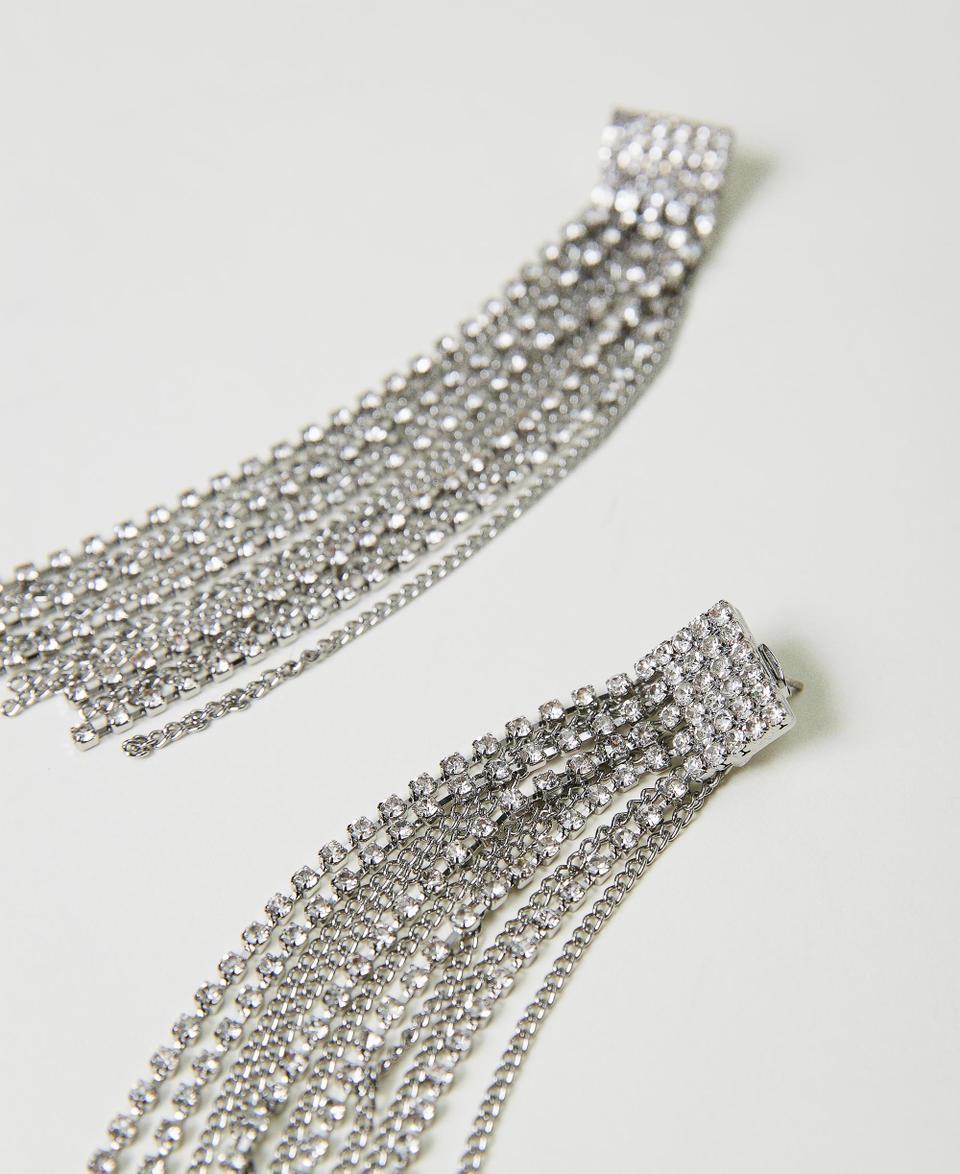 Twin Set Orecchini con frange di strass I Più Venduti