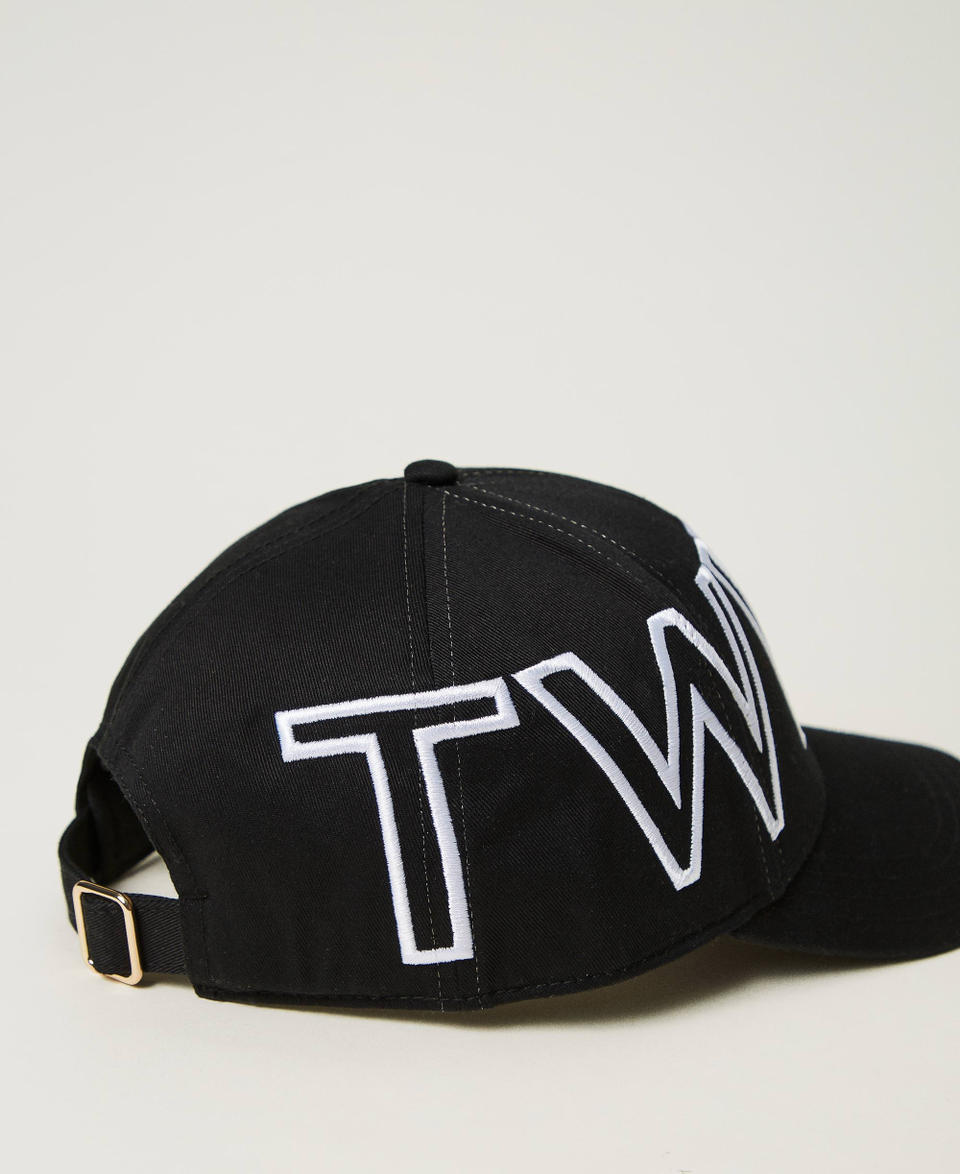 Twin Set Cappello da baseball con maxi logo Nuovo