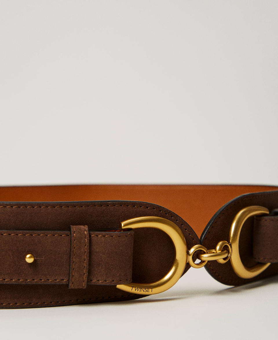 Twin Set Cintura in pelle con morsetto Spedizione Gratuita