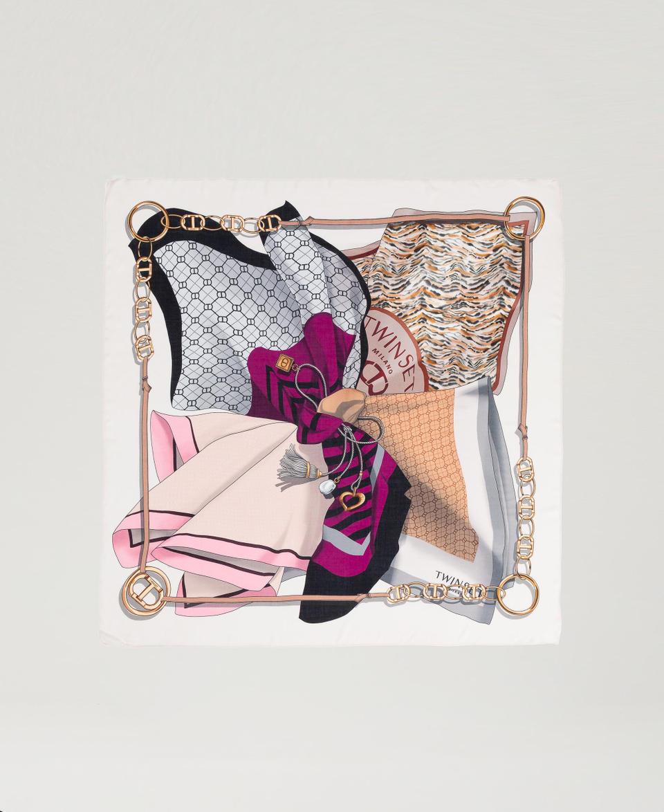 Twin Set Kefiah con mix di stampe Pezzi Unici