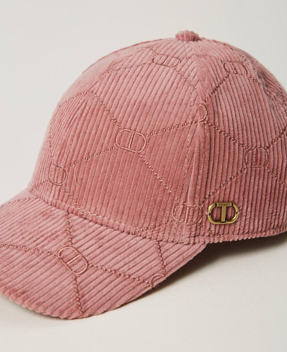 Twin Set Cappello da baseball in velluto con Oval T Negozi Online