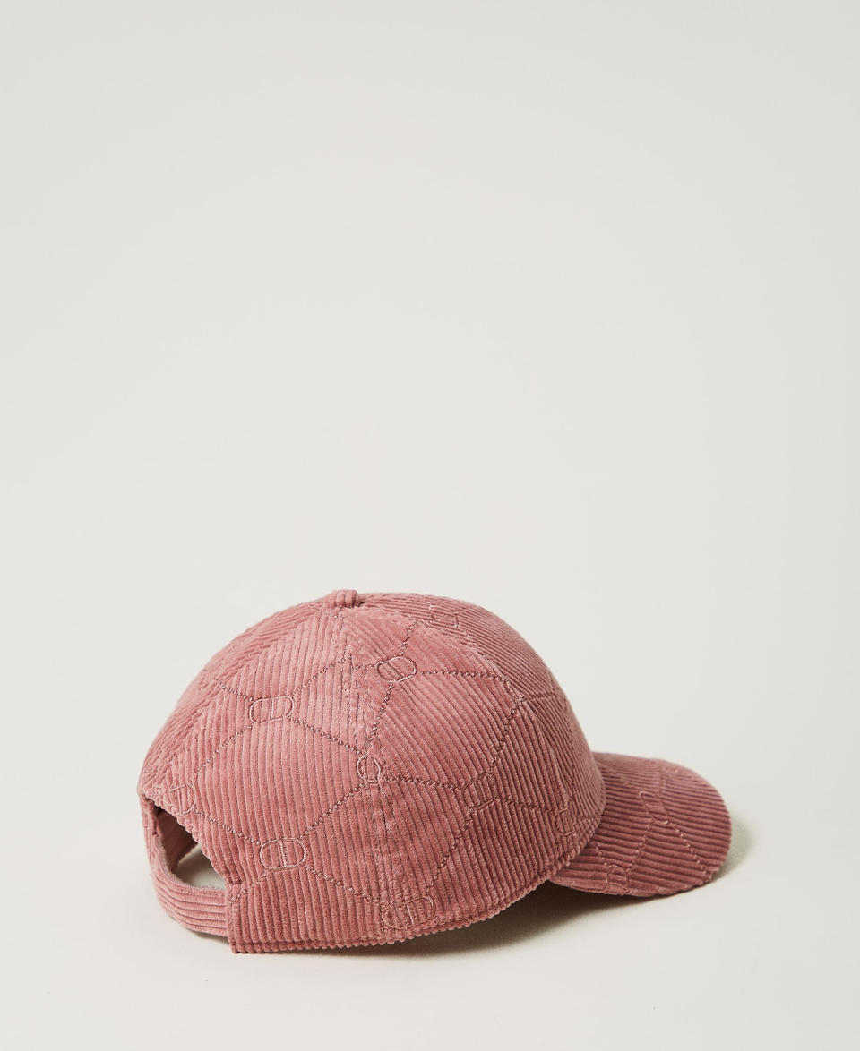 Twin Set Cappello da baseball in velluto con Oval T Negozi Online