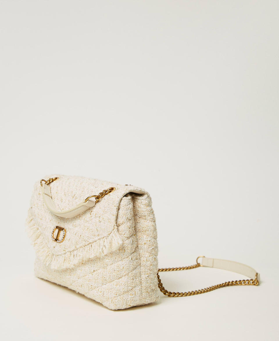 Twin Set Borsa a tracolla 'Dreamy' media in tweed Convenienza