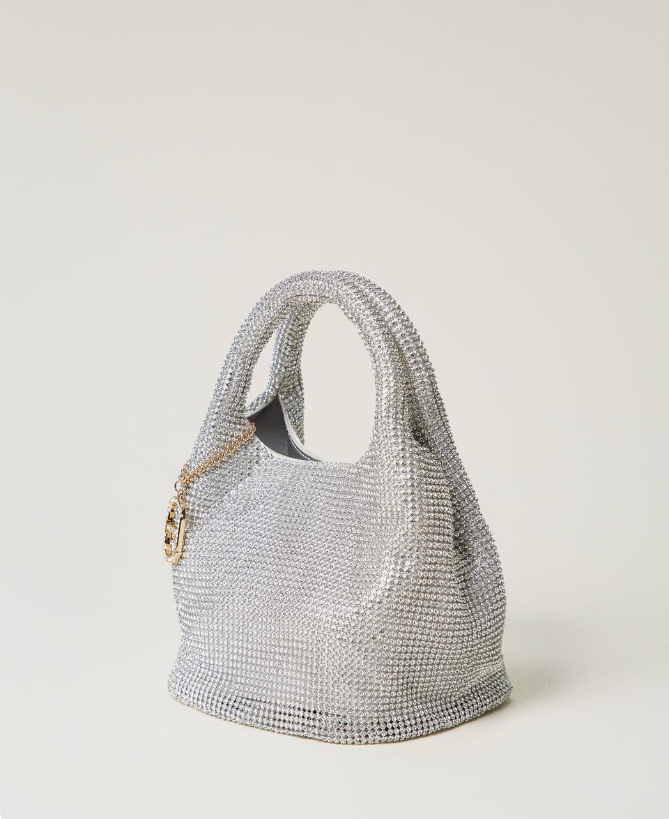 Twin Set Borsa 'Rendez-Vous' in strass e charm Oval T Saldi Di Fabbrica