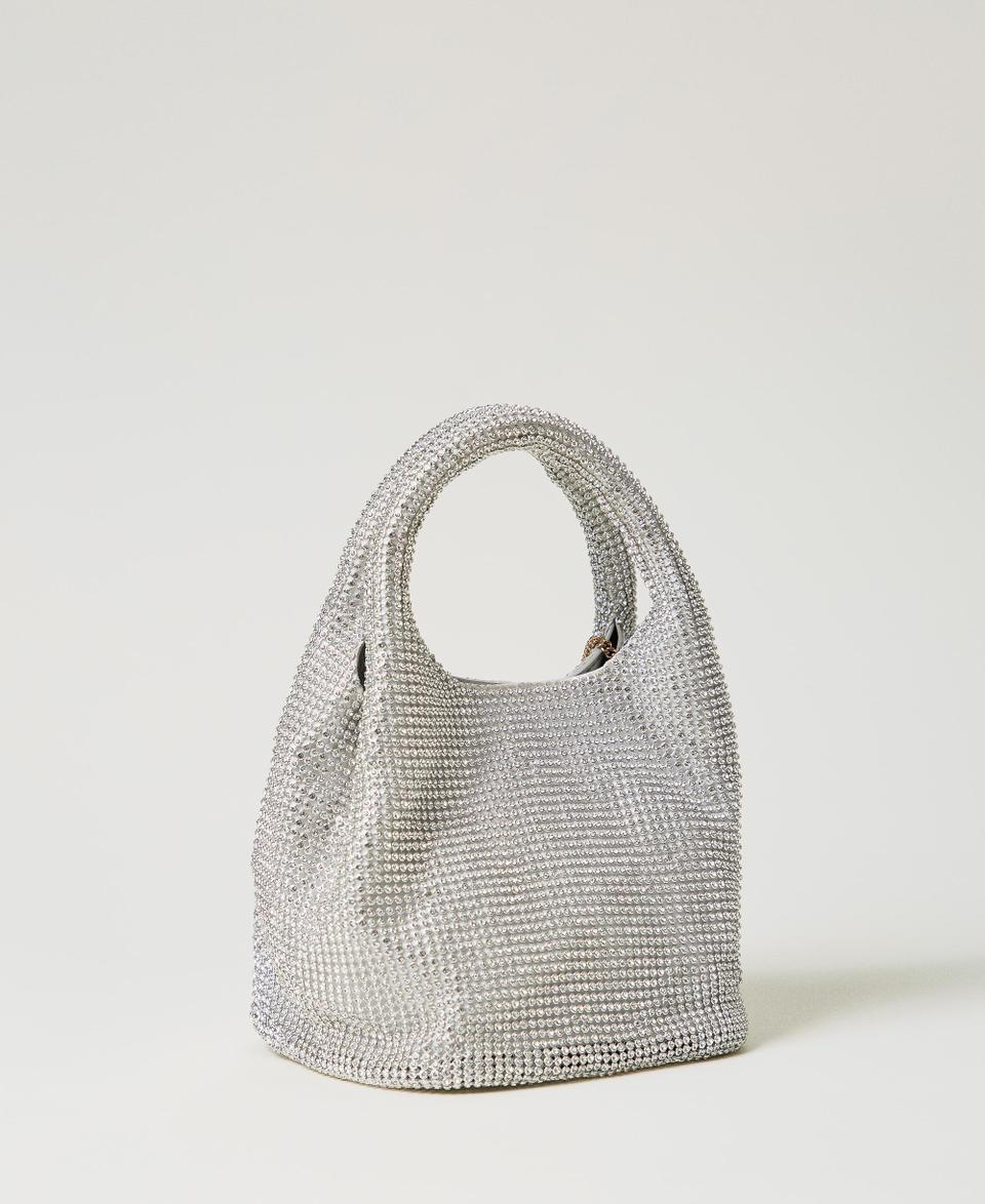 Twin Set Borsa 'Rendez-Vous' in strass e charm Oval T Saldi Di Fabbrica