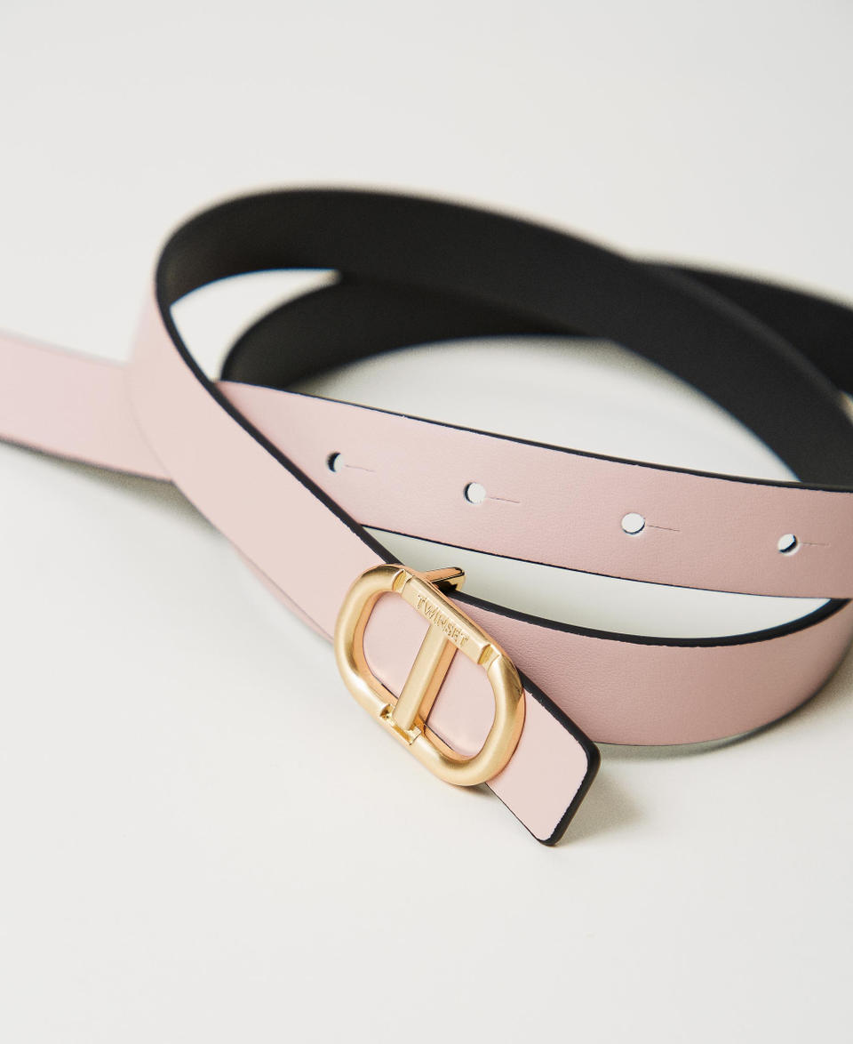 Twin Set Cintura reversibile in pelle con fibbia Nuova