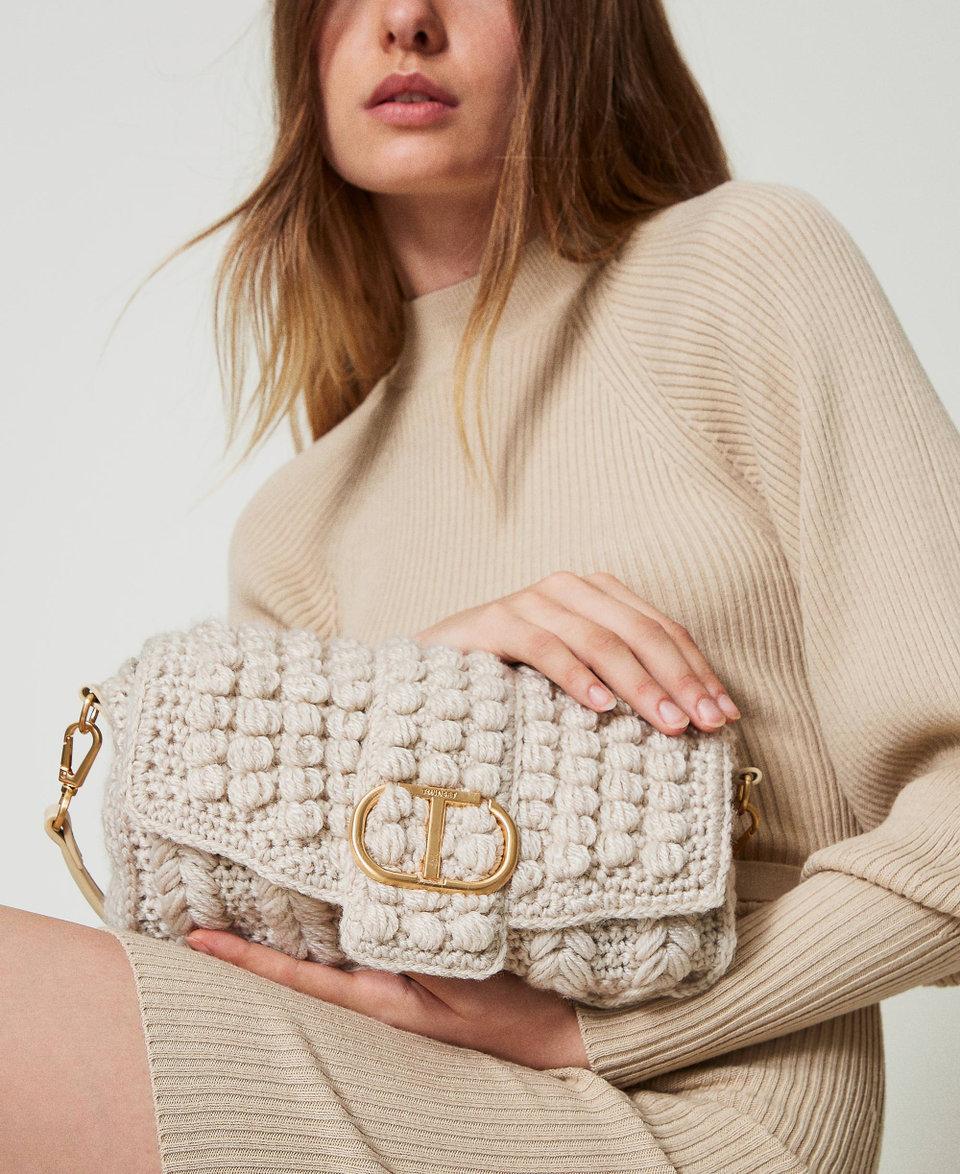 Twin Set Borsa a tracolla 'Amie' media in tricot Soddisfazione Garantita