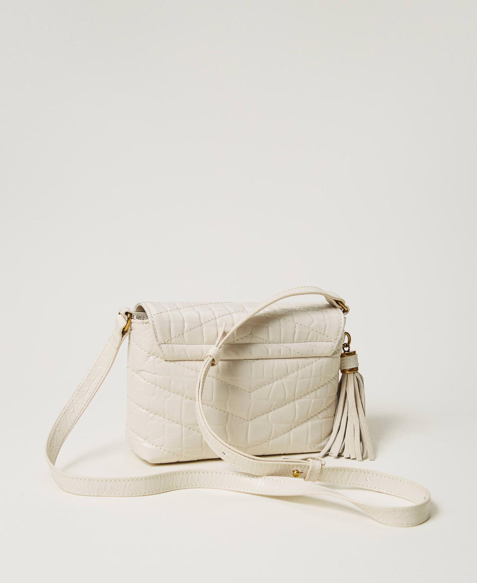 Twin Set Borsa a tracolla 'Dreamy' piccola in pelle stampa cocco Economico