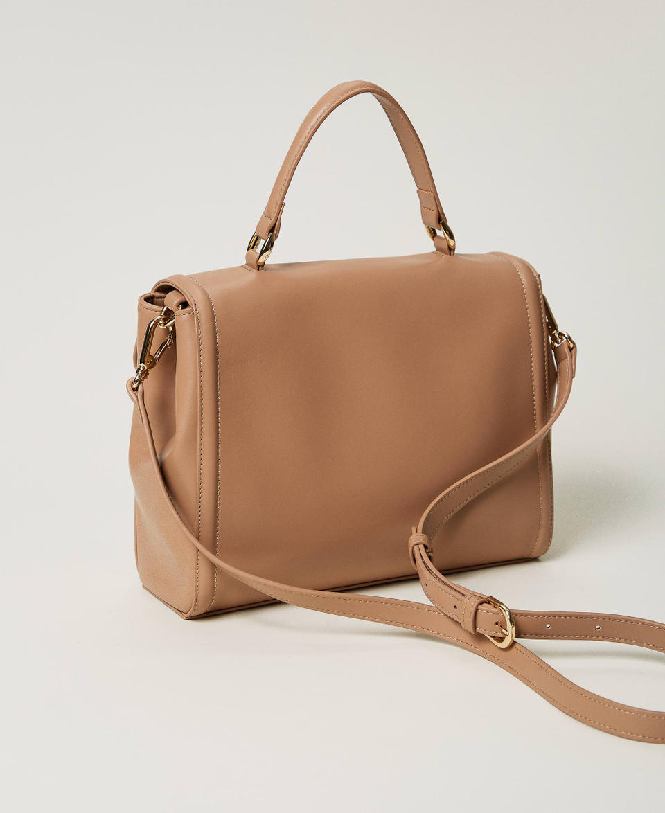 Twin Set Borsa top handle ‘Brera’ con apertura Oval T Vendita Calda