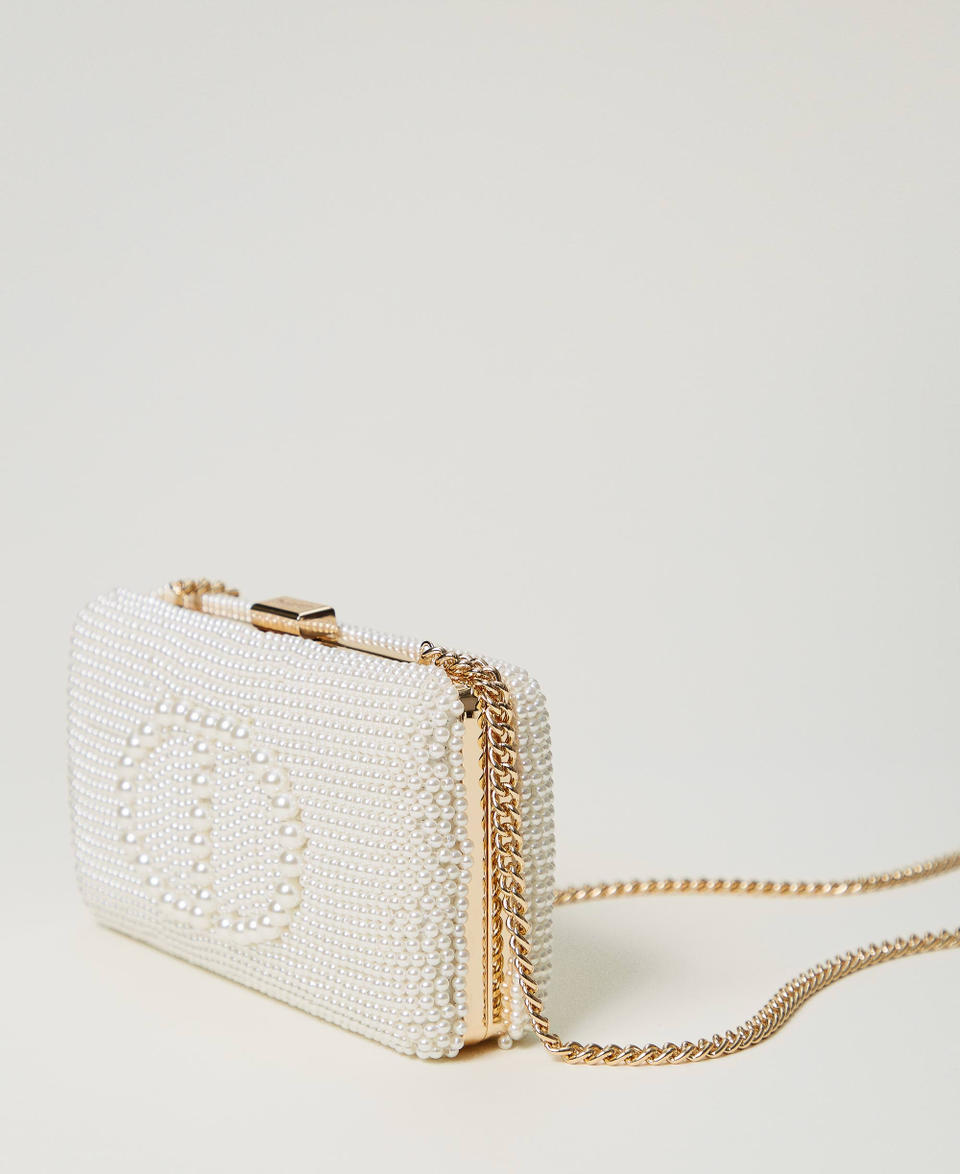 Twin Set Clutch con perle e Oval T Acquista Ora