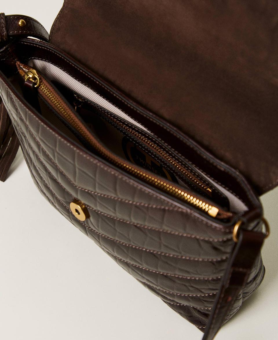 Twin Set Borsa a tracolla 'Dreamy' media in pelle stampa cocco I Più Venduti