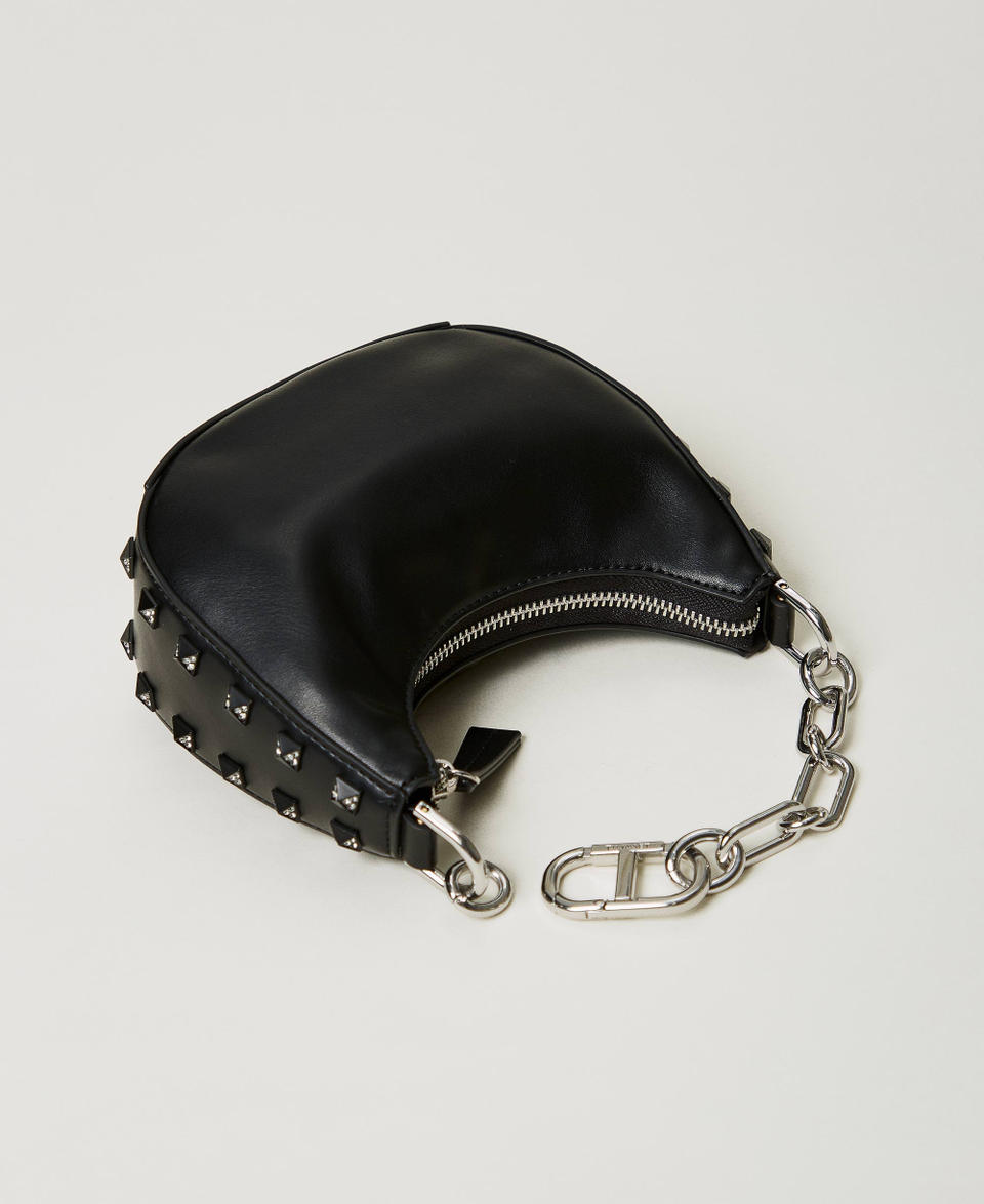 Twin Set Borsa ‘Mini Croissant’ con borchie Sconto