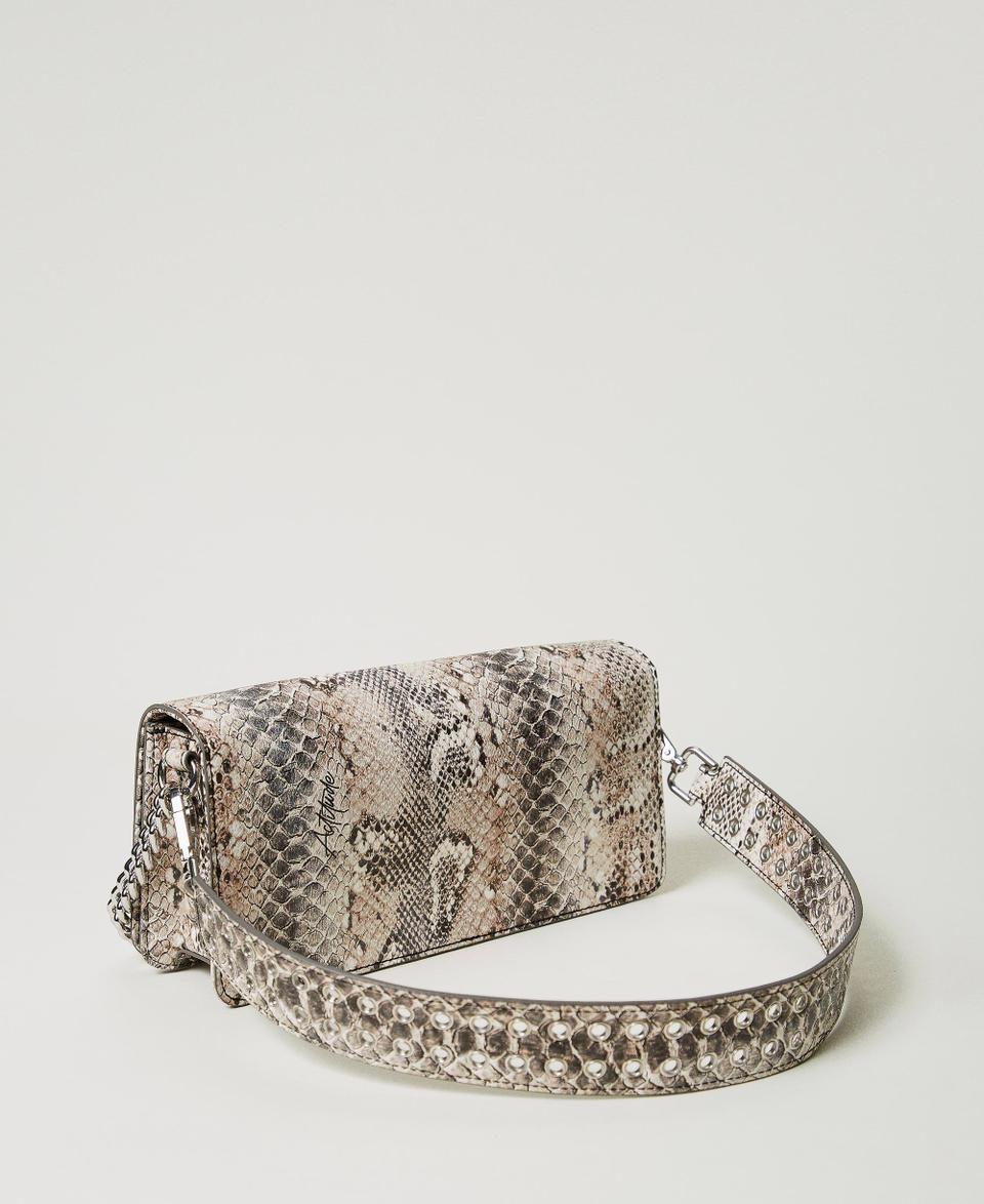 Twin Set Borsa a tracolla con stampa snake Nuovo