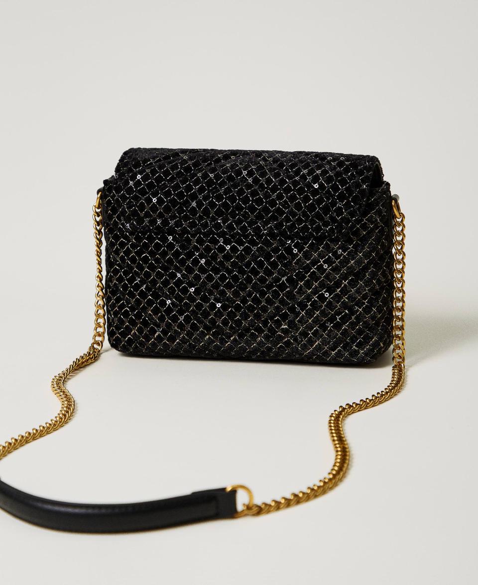 Twin Set Borsa a tracolla 'Dreamy' piccola in velluto ricamato Negozi Online