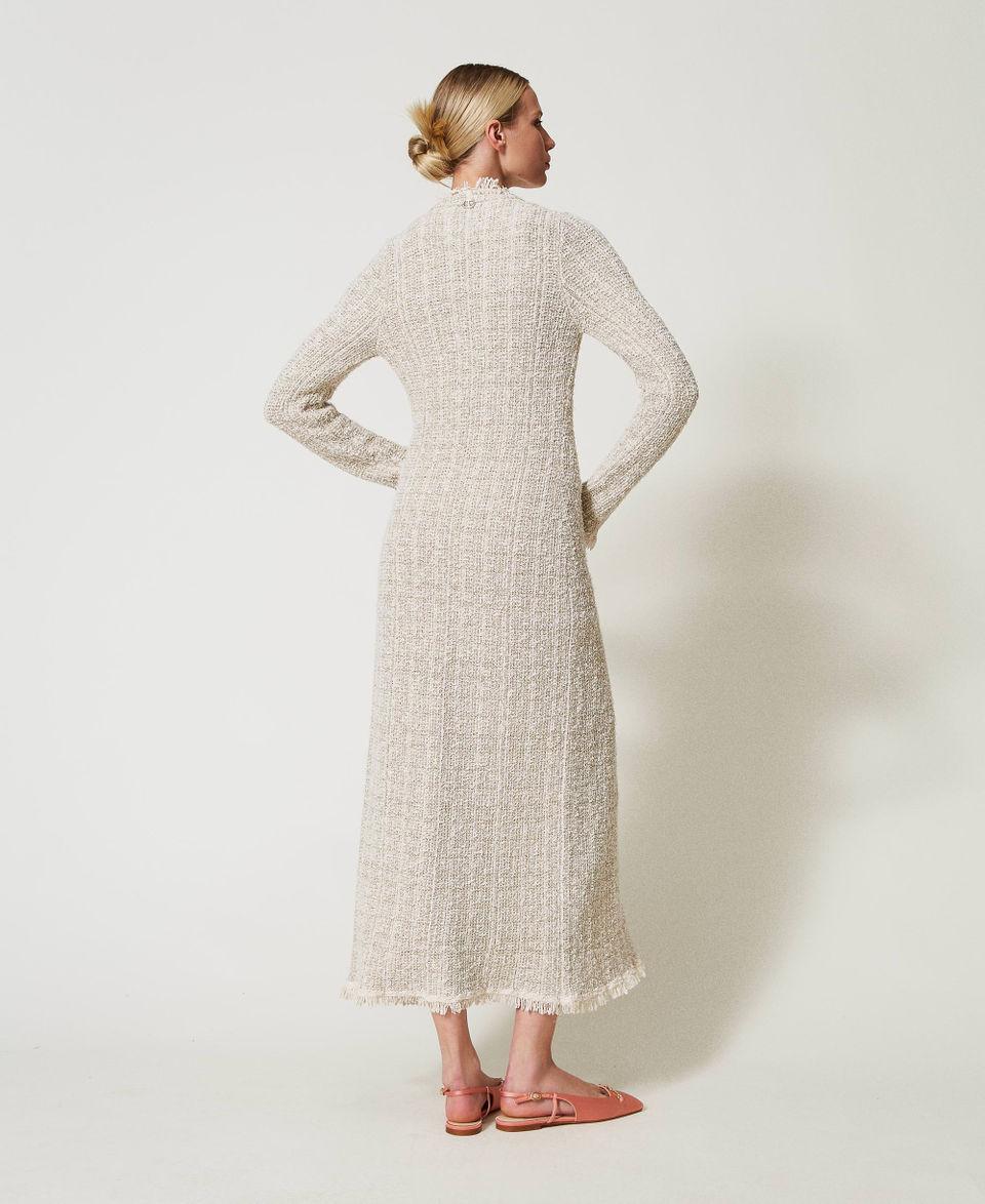 Twin Set Maxi cardigan jacquard con lurex Acquista Ora