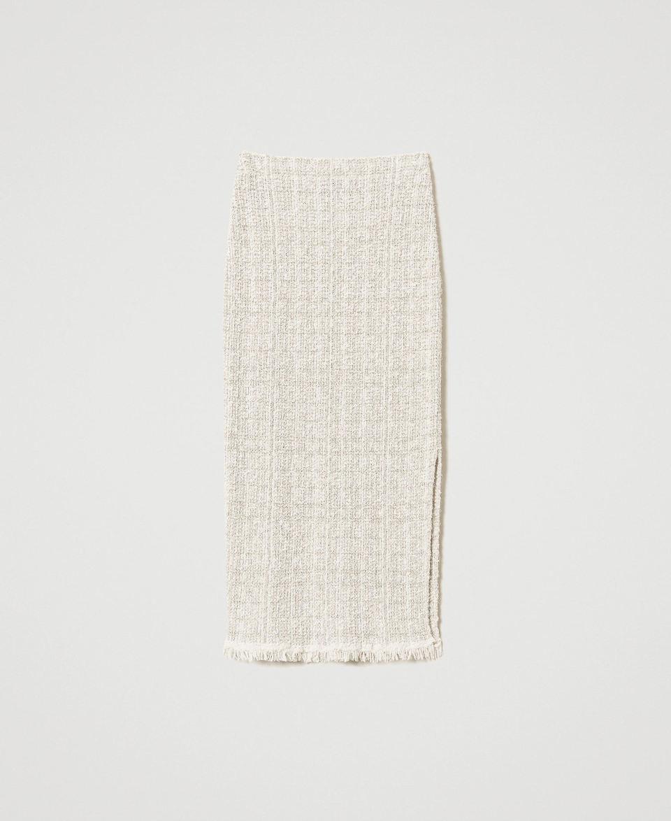 Twin Set Gonna in maglia jacquard con lurex Consegna Veloce