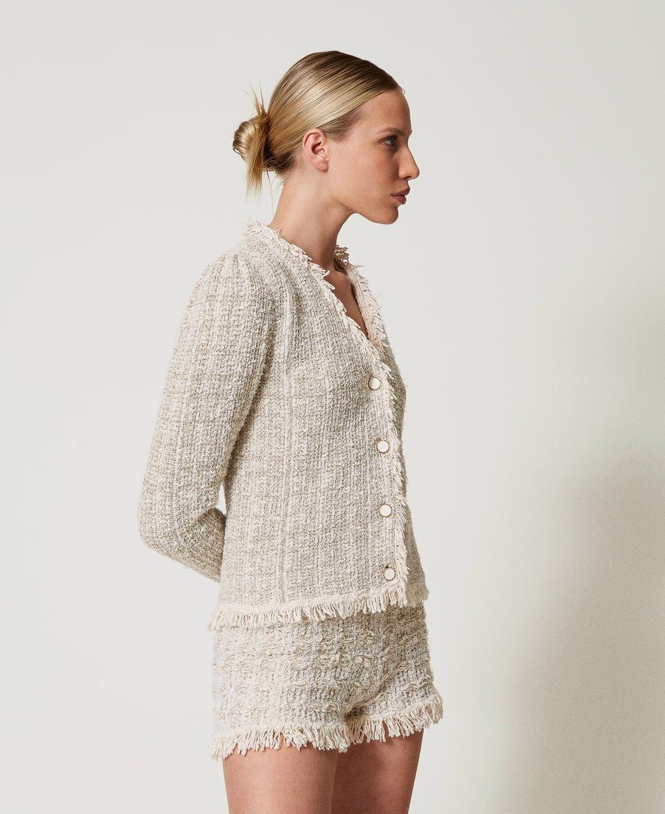 Twin Set Giacca in maglia jacquard con lurex Fino Al -60%