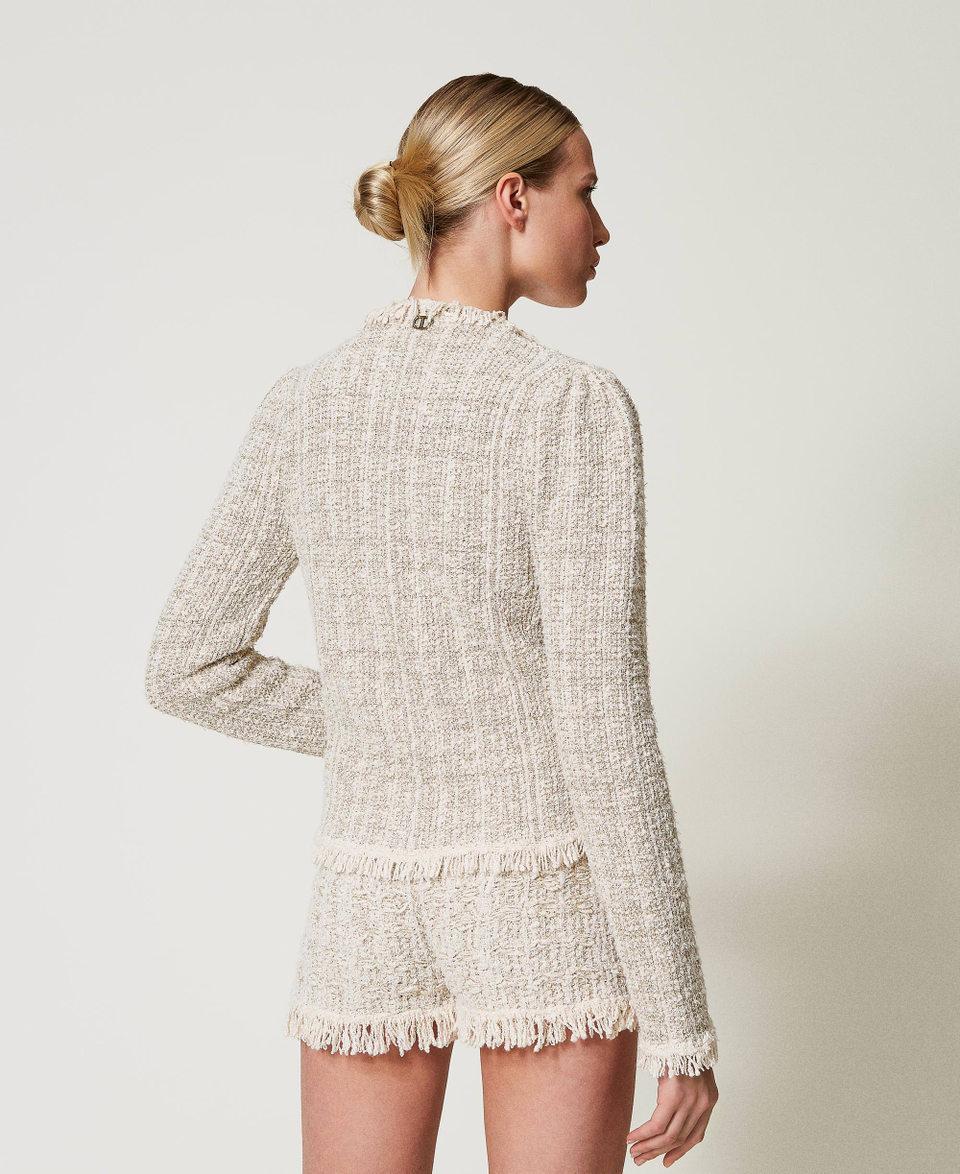 Twin Set Giacca in maglia jacquard con lurex Fino Al -60%