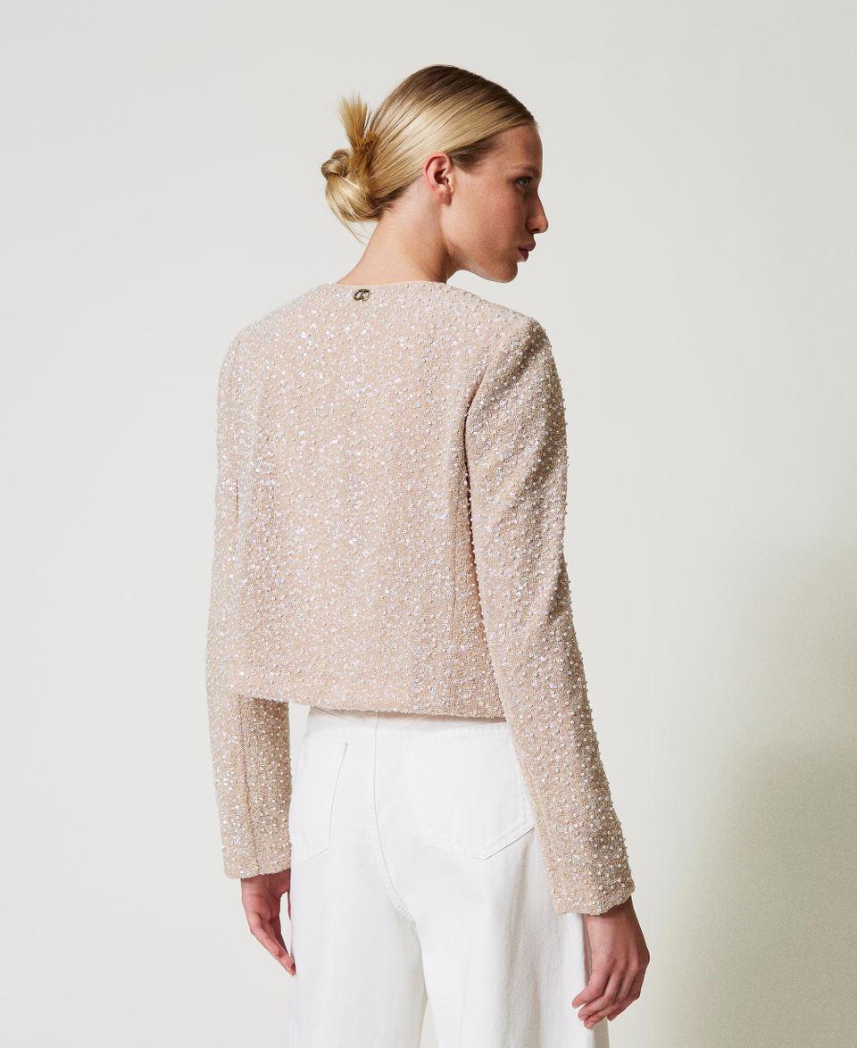 Twin Set Giacca con paillettes e perle Shopping Online