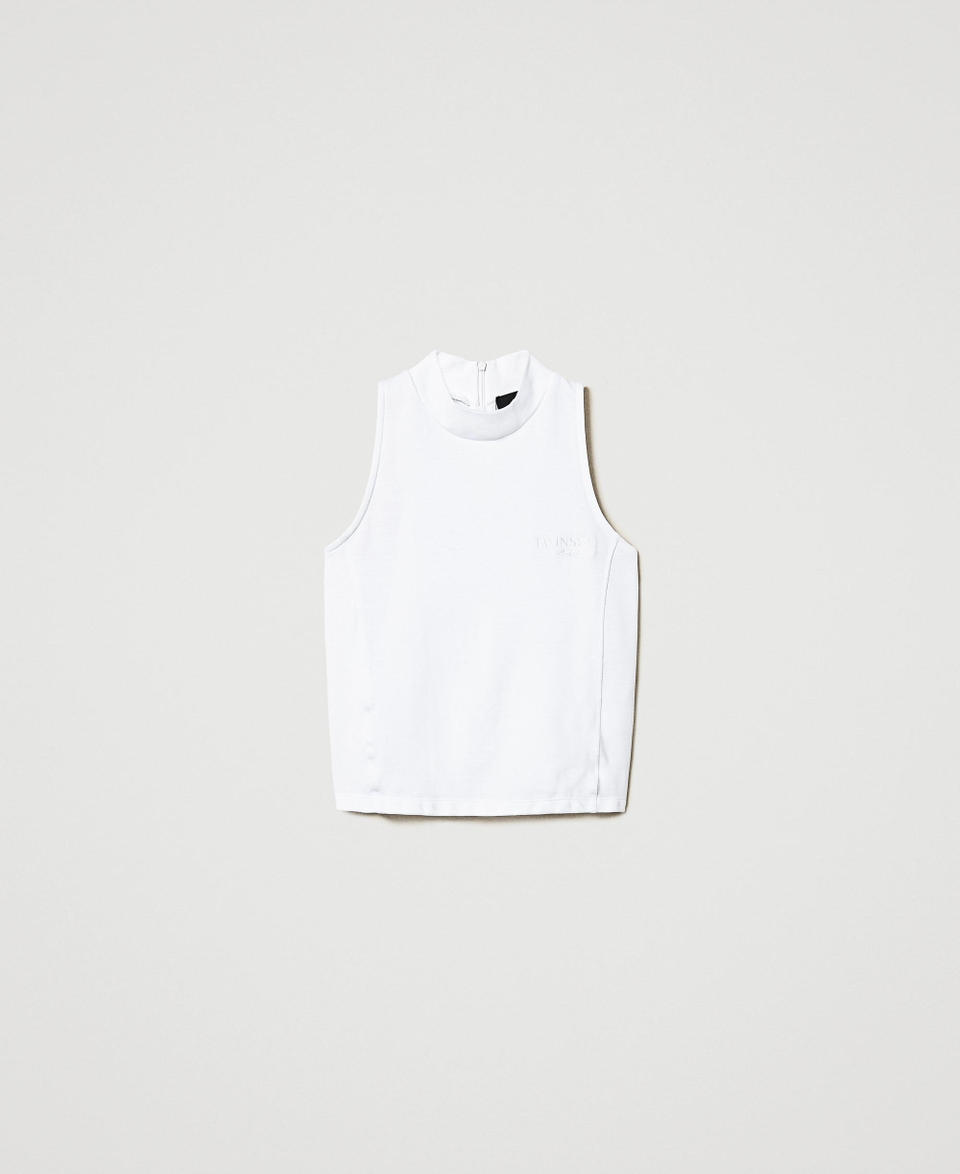 Twin Set Top smanicato con collo alto Sottocosto