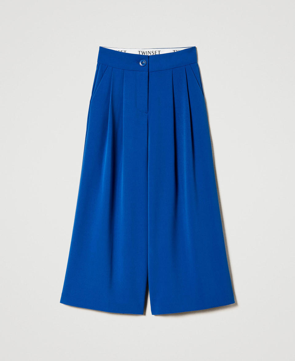 Twin Set Pantaloni a palazzo in flanella In Saldo