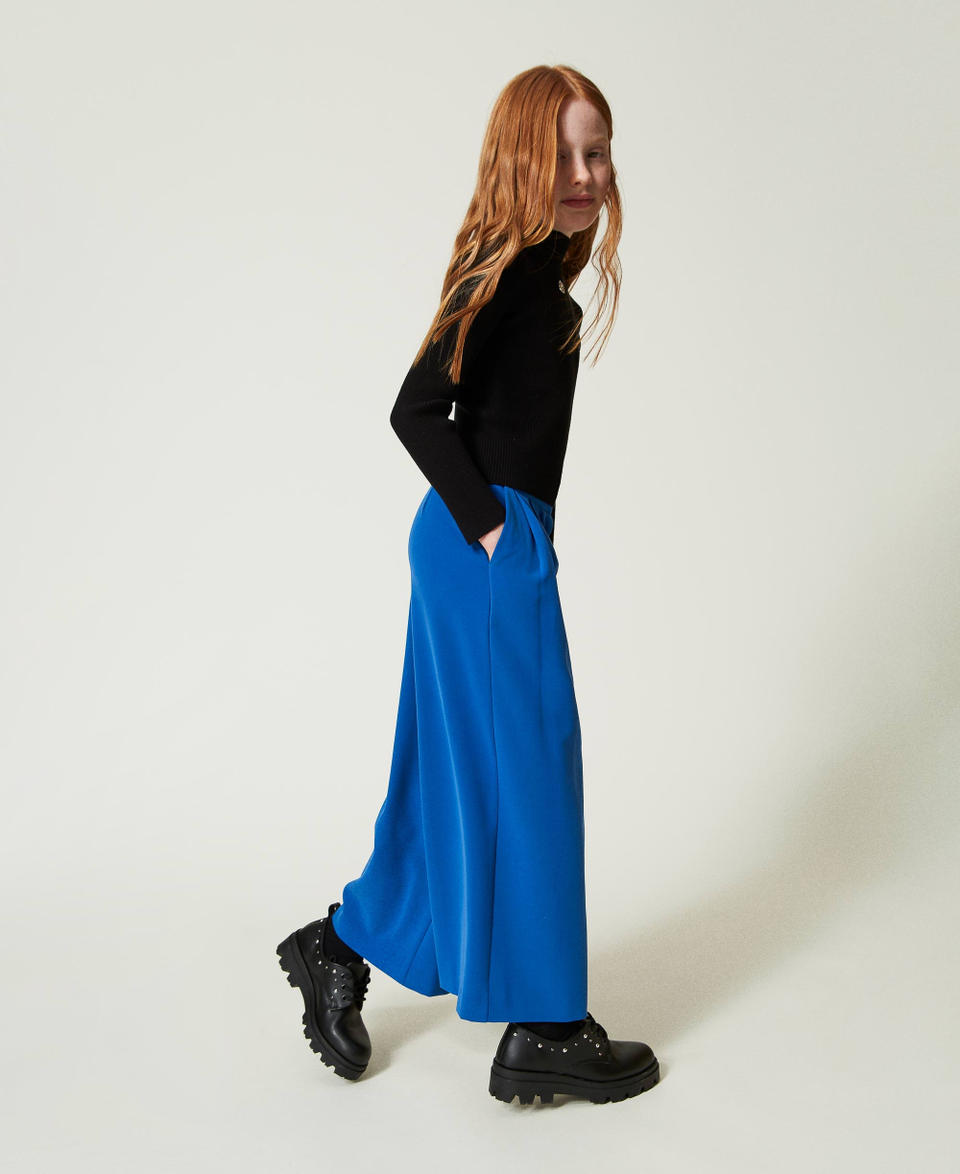 Twin Set Pantaloni a palazzo in flanella In Saldo