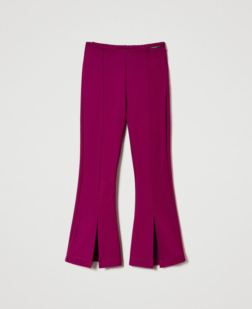 Twin Set Pantaloni flare con spacco Promozione