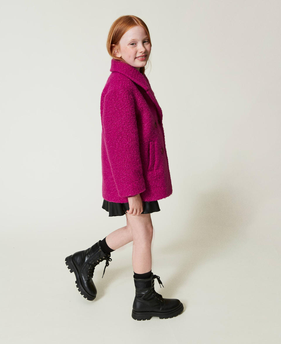 Twin Set Cappotto doppiopetto in panno curly Qualità Garantita